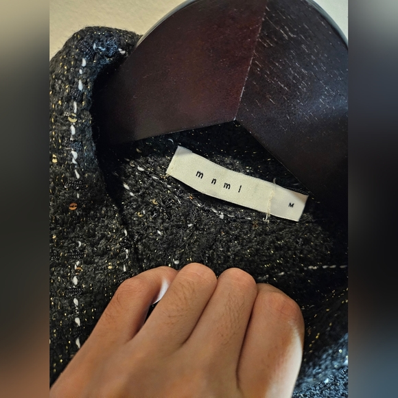 MNML Loose Woven Flannel Shirt Size Medium New without Tag - Picture 4 of 6